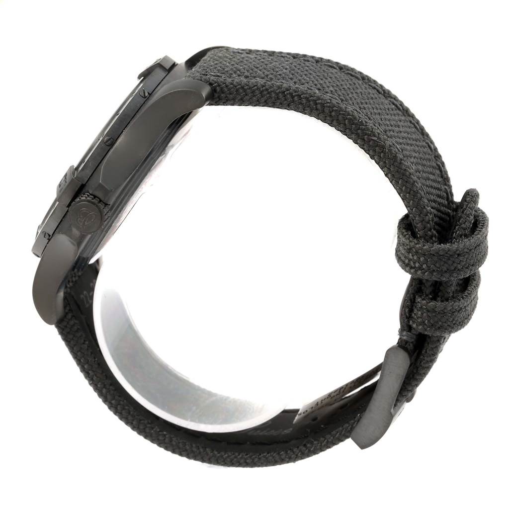 The image shows a side view of a Breitling Avenger M32390 Men's Stainless Steel Black Dial M32390 Men's Stainless Steel Black Dial watch, highlighting the case, bezel, and strap.