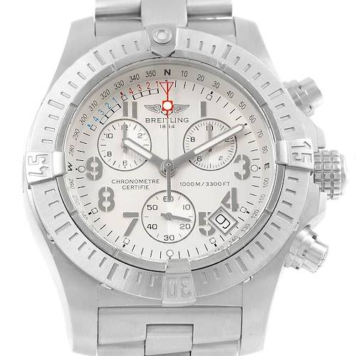 Photo of Breitling Avenger Seawolf Silver Dial Mens Watch A73390 Box Papers