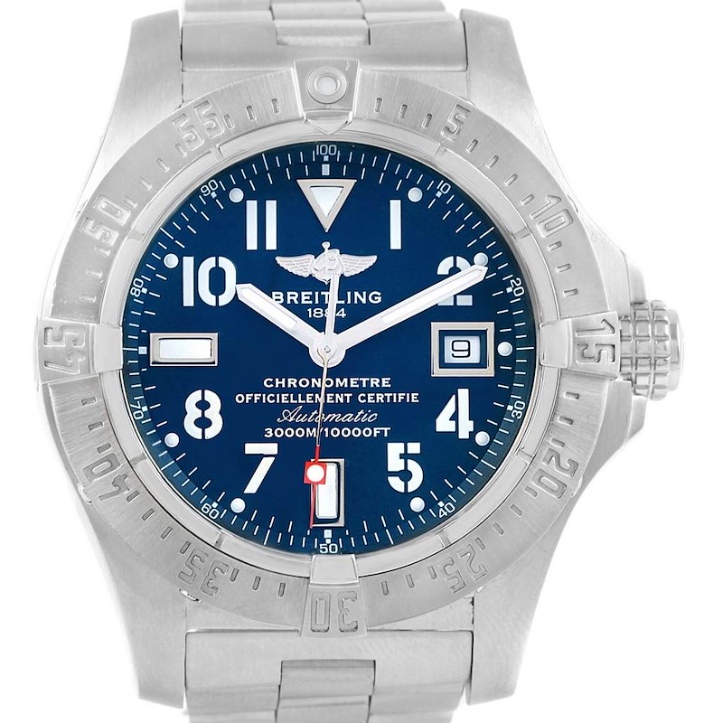 Breitling Aeromarine Avenger Seawolf Mens Watch A17330 Box Papers SwissWatchExpo