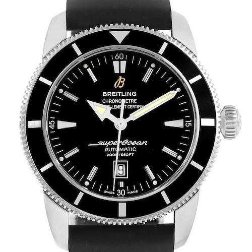 Photo of Breitling Superocean Heritage 46 Black Dial Rubber Strap Watch A17320