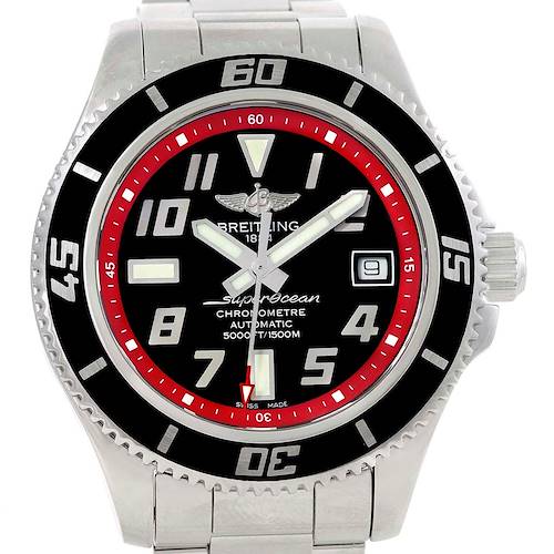 Photo of Breitling Superocean 42 Abyss Black Red Automatic Mens Watch A17364