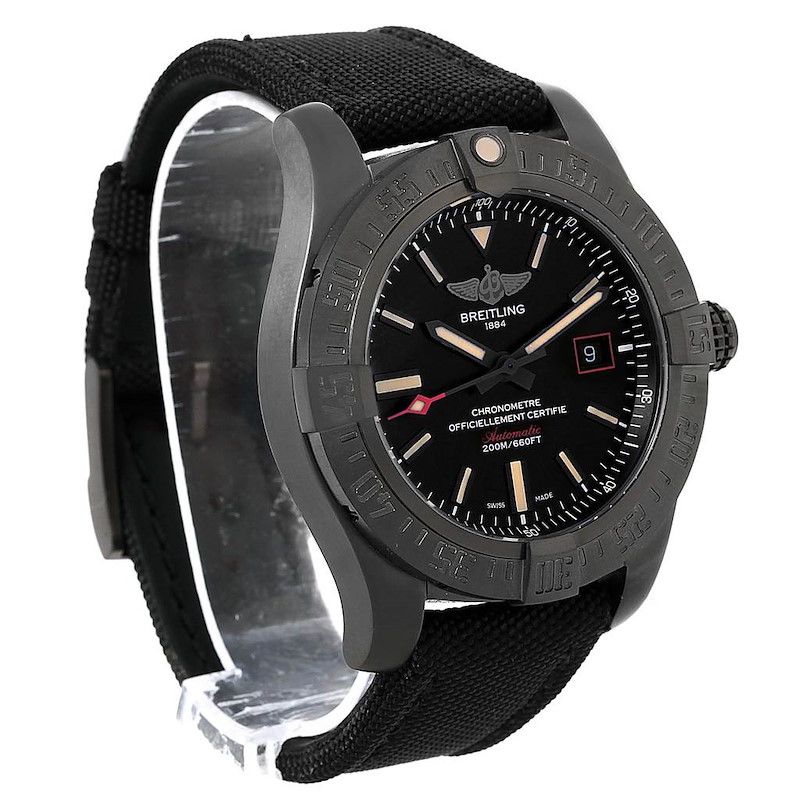 Breitling Black Avenger Blackbird Titanium Watch