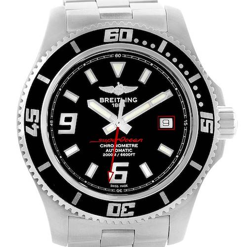 Photo of Breitling Aeromarine Superocean 44 Red Hand Watch A17391 Box Papers