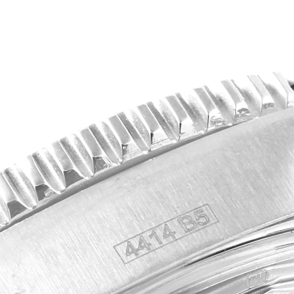 This close-up image shows the bezel and part of the case back of a Breitling Superocean A17391 Men's Stainless Steel Black Dial A17391 Men's Stainless Steel Black Dial watch.