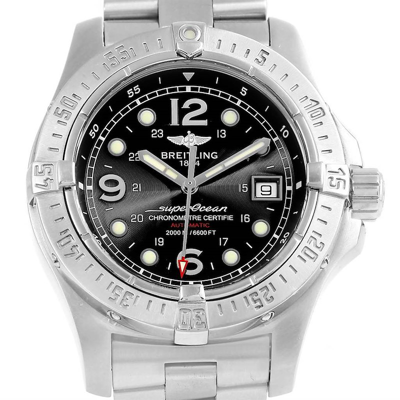 Breitling Aeromarine Superocean Steelfish Watch A17390 Papers SwissWatchExpo