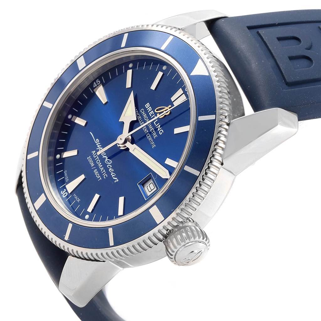 Breitling Superocean Heritage 42 Blue Dial Mens Watch A17321 Box Papers ...