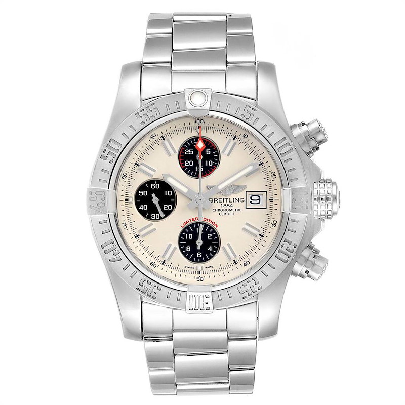 Breitling Avenger II Chronograph Mens Watch A13381 Box Papers SwissWatchExpo