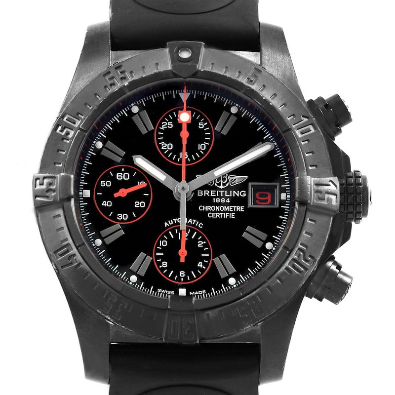 Breitling Aeromarine Avenger Skyland Blacksteel Limited Watch M13380 SwissWatchExpo