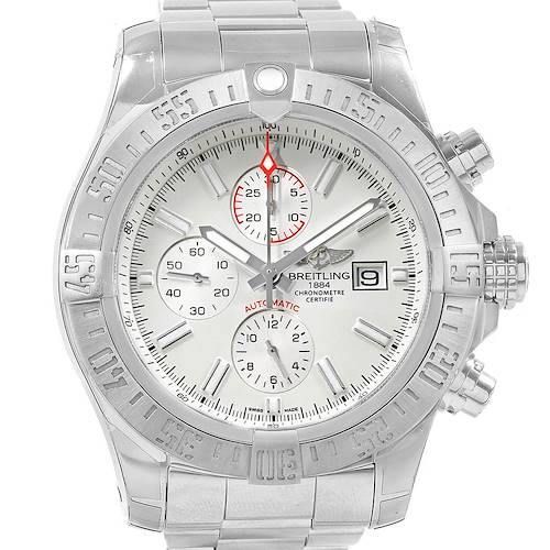 Photo of Breitling Aeromarine Super Avenger White Dial Steel Mens Watch A13371