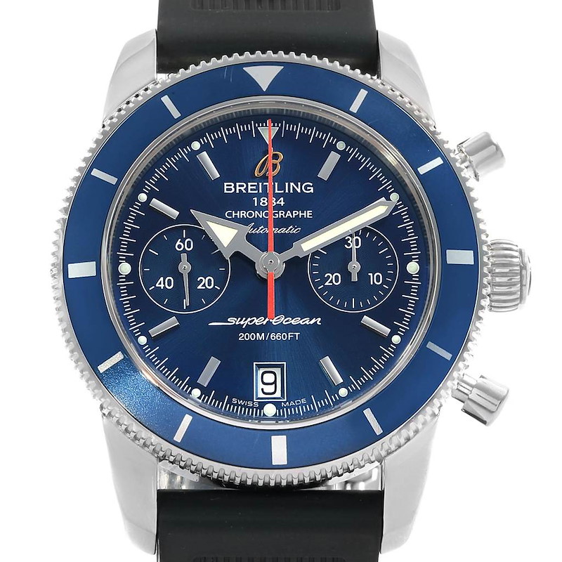 Breitling SuperOcean Heritage 44 Blue Dial Mens Watch A23370 Box Papers SwissWatchExpo