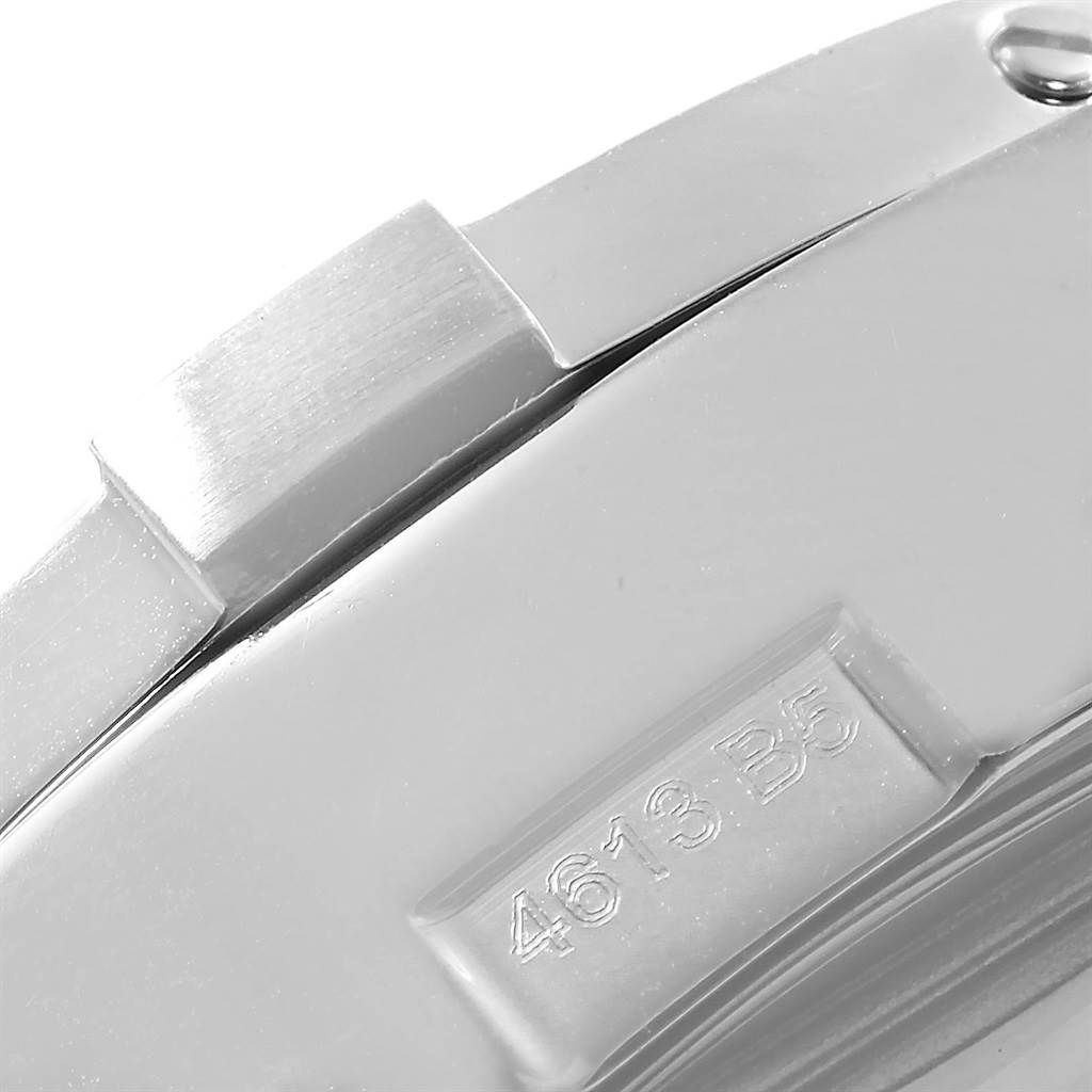 The close-up image shows the clasp with model number engraving on a Breitling Avenger A13381 Men's Stainless Steel Black Dial A13381 Men's Stainless Steel Black Dial watch.