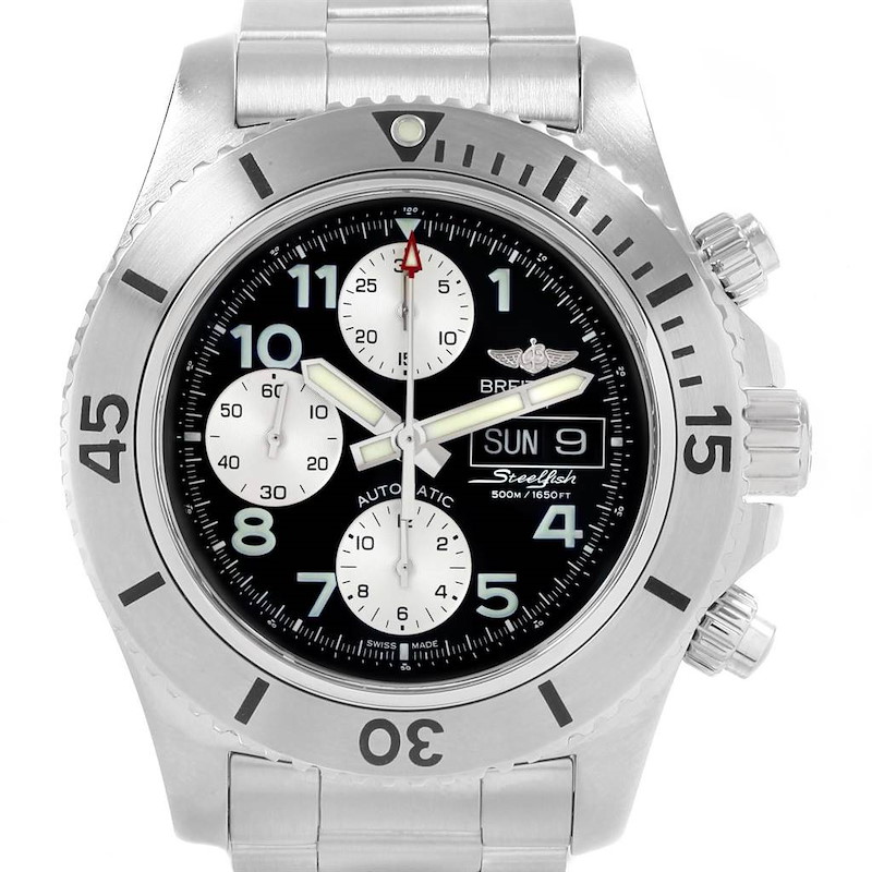 Breitling Aeromarine SuperOcean Chronograph II Watch A13341 Box Papers SwissWatchExpo