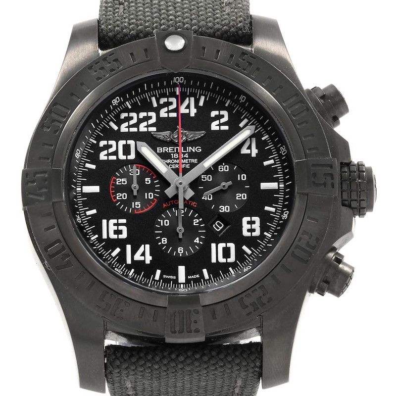 Breitling Super Avenger Military Blacksteel LE Watch M22330 Box Papers SwissWatchExpo