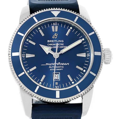 Photo of Breitling Superocean Heritage 46 Blue Dial Rubber Strap Watch A17320