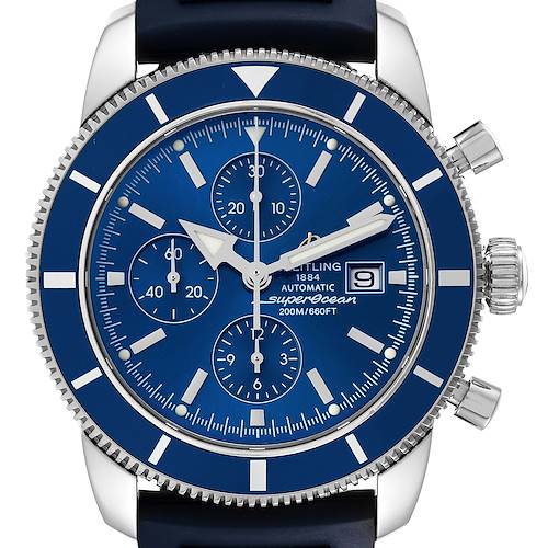 Photo of Breitling SuperOcean Heritage 46 Blue Dial Rubber Strap Steel Mens Watch A13320