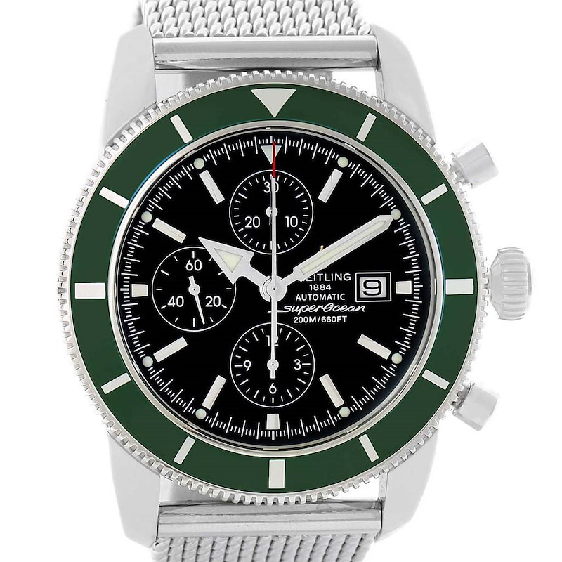 Breitling SuperOcean Heritage Limited Edition Green Bezel Watch A13320 SwissWatchExpo