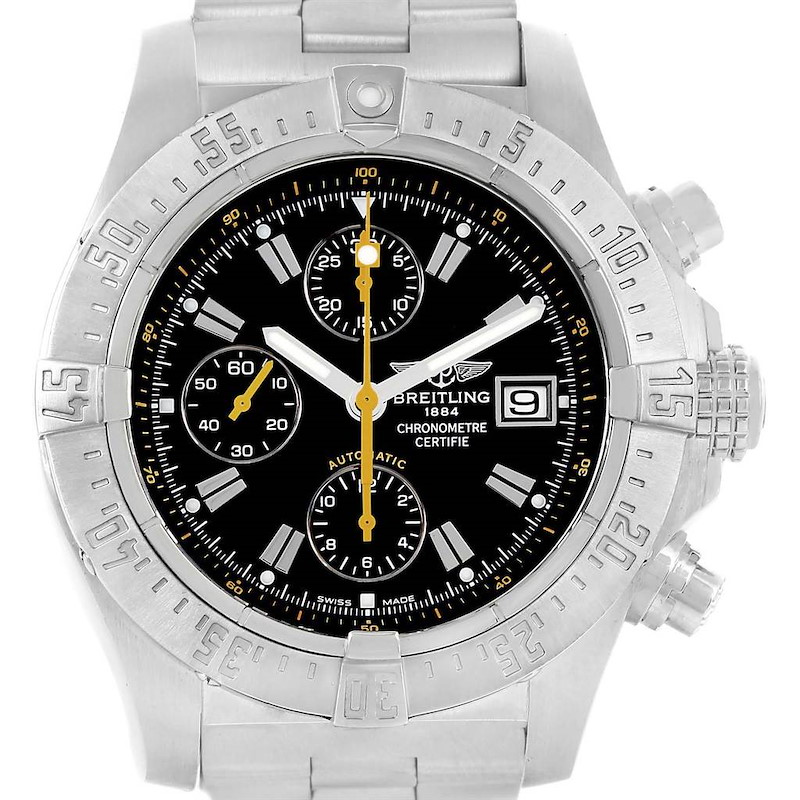Breitling Avenger Skyland Code Yellow Limited Edition Mens Watch A13380 SwissWatchExpo