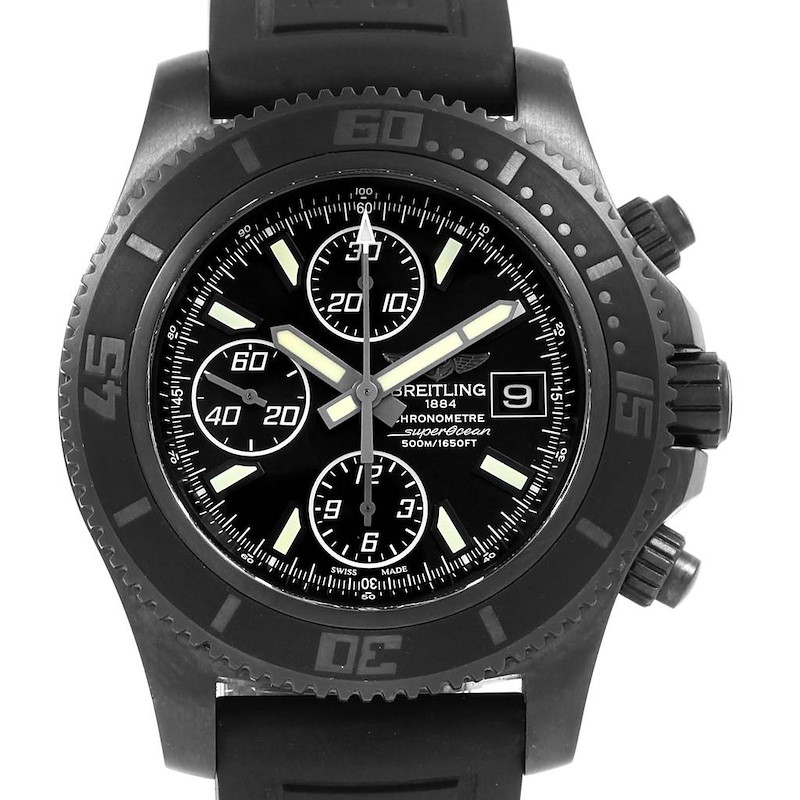 Breitling Superocean Blacksteel Limited Edition Mens Watch M18341 SwissWatchExpo