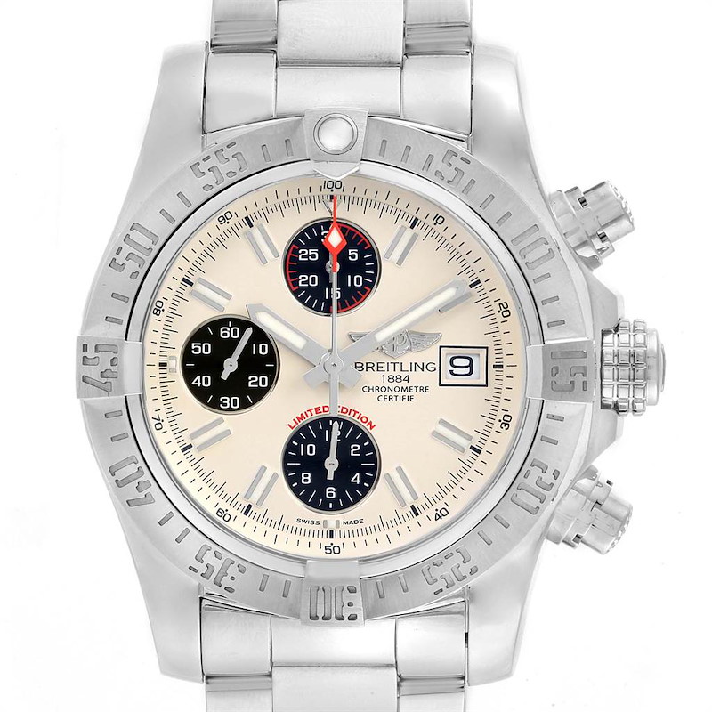 Breitling Avenger II Chronograph Mens Watch A13381 Box Papers SwissWatchExpo