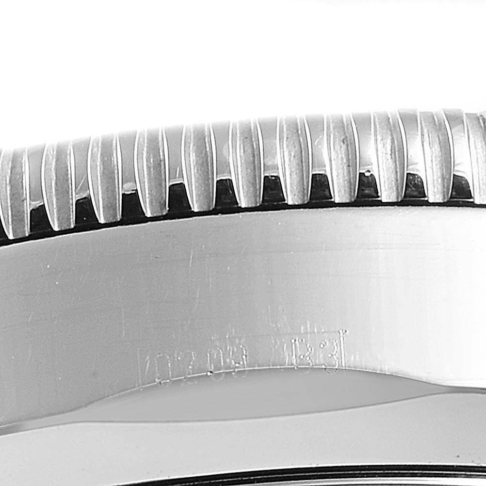 This image shows a close-up view of the bezel and case edge of the Breitling Superocean A17320 Men
s Stainless Steel Black Dial A17320 Men
s Stainless Steel Black Dial watch.