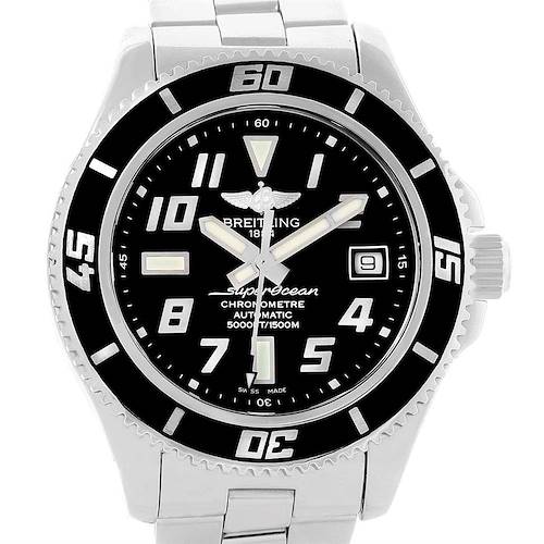 Photo of Breitling Superocean 42 Abyss Black Dial Steel Mens Watch A17364 PARTIAL PAYMENT
