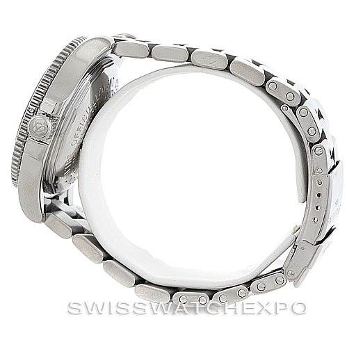 The image shows a side view of a Breitling Superocean A17364 Men's Stainless Steel Black Dial A17364 Men's Stainless Steel Black Dial watch, prominently displaying the bracelet and the side of the case.