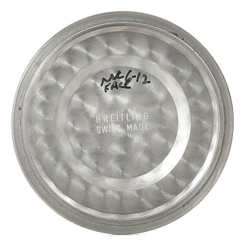 This image shows the interior side of the case back for a Breitling Avenger A13370 Men's Stainless Steel White Dial A13370 Men's Stainless Steel White Dial watch.