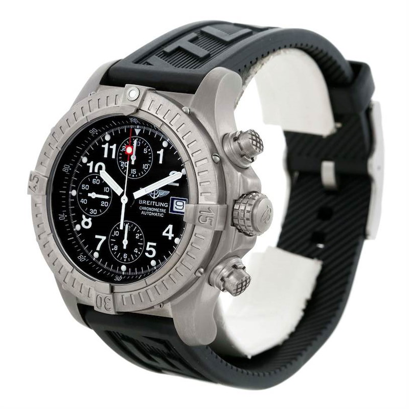 Breitling Aeromarine Avenger Titanium Black Dial Watch E13360 SwissWatchExpo