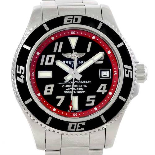 Photo of Breitling Superocean 42 Abyss Red Steel Mens Watch A17364