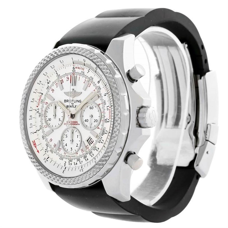 Breitling Bentley Motors Chronograph White Dial Mens Watch A25362 SwissWatchExpo