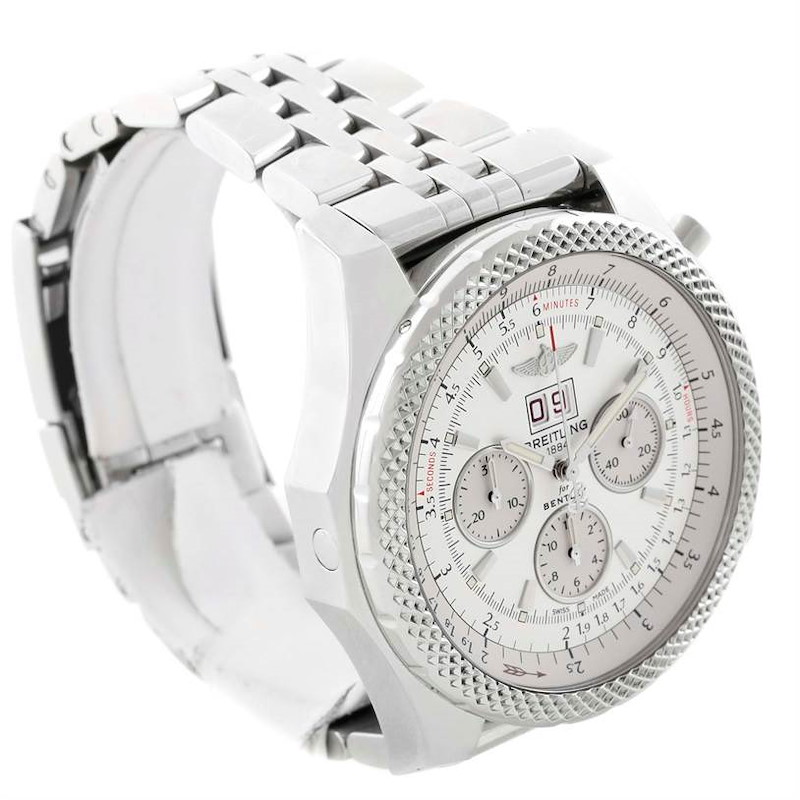 Breitling Bentley 6.75 Speed Chronograph White Dial Mens Watch A44364 SwissWatchExpo
