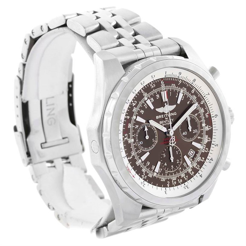 Breitling Bentley Motors T Grey Dial Steel Watch A25363 Box Papers SwissWatchExpo
