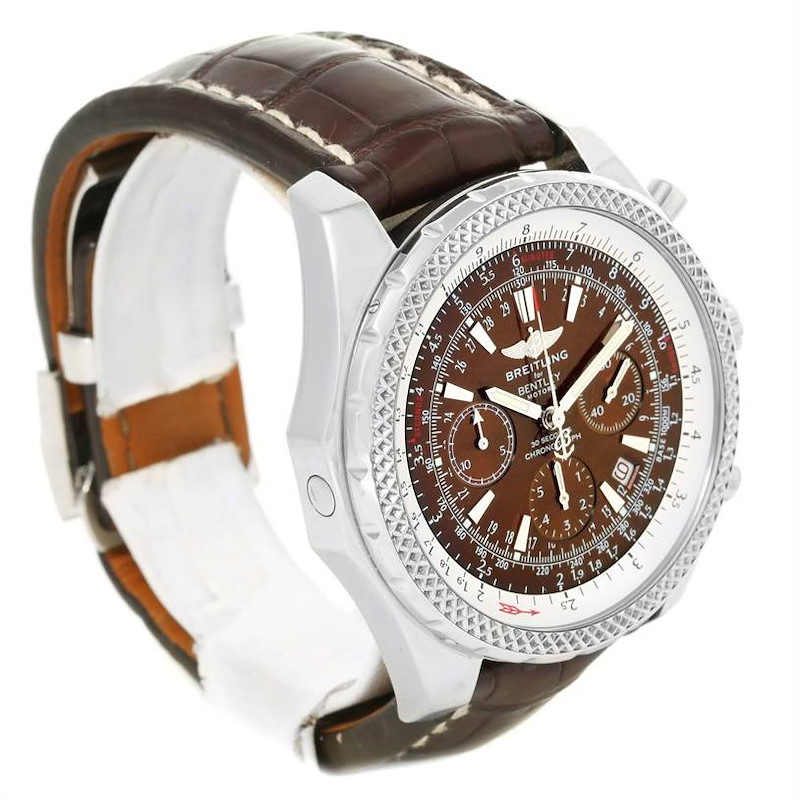 Breitling Bentley Motors Chronograph Bronze Dial Mens Watch A25362 SwissWatchExpo