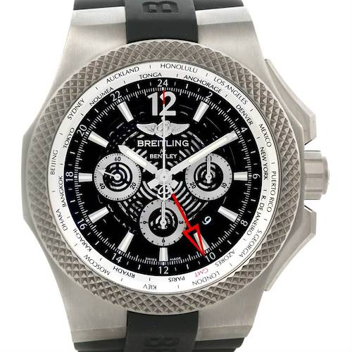 Photo of Breitling Bentley GMT Chronograph Titanium Watch EB0432 Box Papers