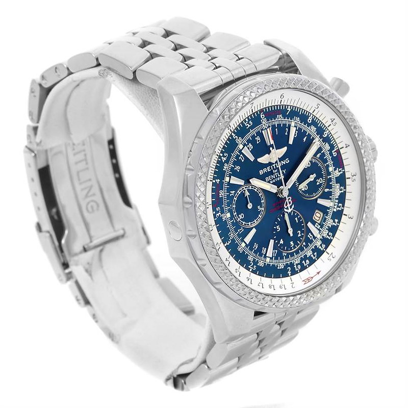 Breitling Bentley Motors Blue Dial Chronograph Mens Watch A25362 SwissWatchExpo