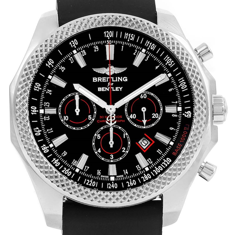 Breitling Bentley Barnato Racing Rubber Strap Watch A25368 Box Papers SwissWatchExpo