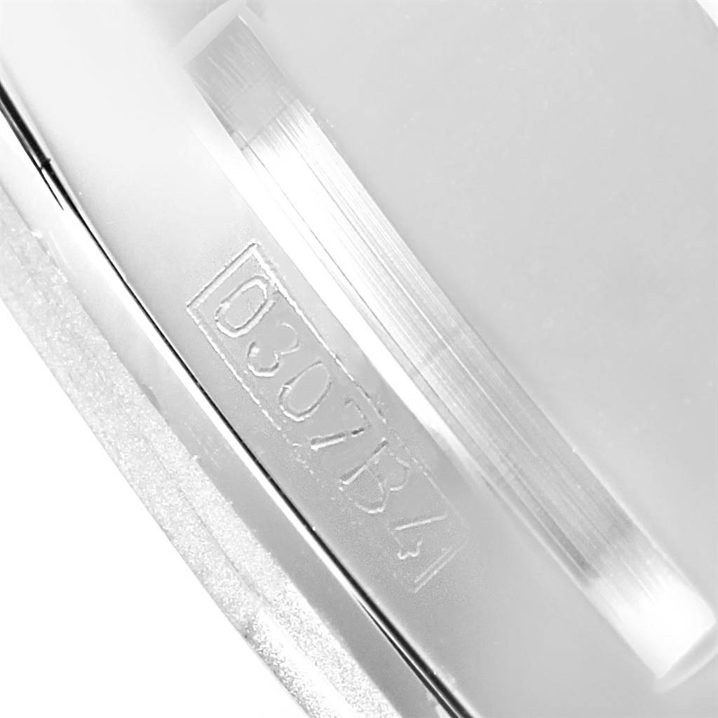 This image shows a close-up of the serial number on the bezel of a Breitling Bentley P26362 Men's Stainless Steel Blue Dial P26362 Men's Stainless Steel Blue Dial watch.