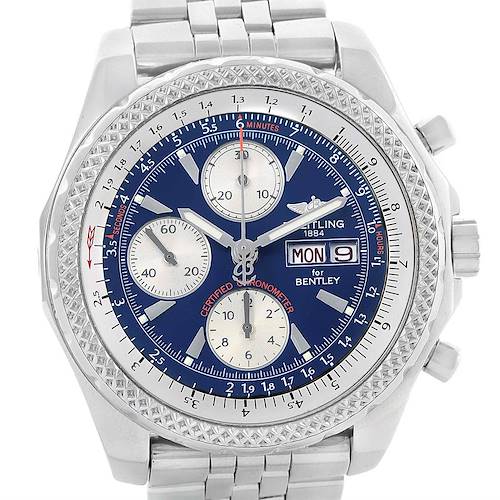Photo of Breitling Bentley Motors GT Blue Dial Mens Watch A13362 Box Papers