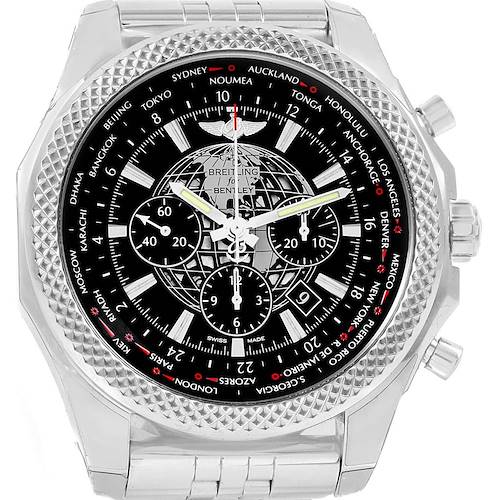 Photo of Breitling Bentley GMT B05 Unitime Silver Dial Mens Watch AB0521 Unworn