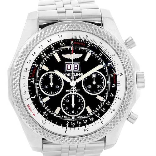 Photo of Breitling Bentley 6.75 Speed Chronograph Black Dial Mens Watch A44364