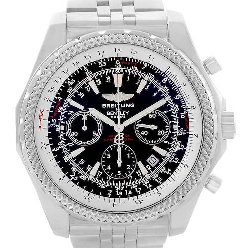 Photo of Breitling Bentley Motors Black Dial Chronograph Mens Watch A25362