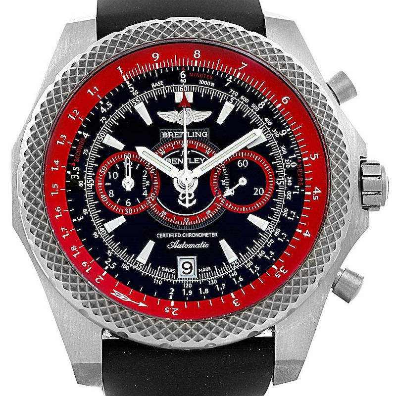 Breitling Bentley Super Sports Black Red Limited Edition Watch E27365 SwissWatchExpo