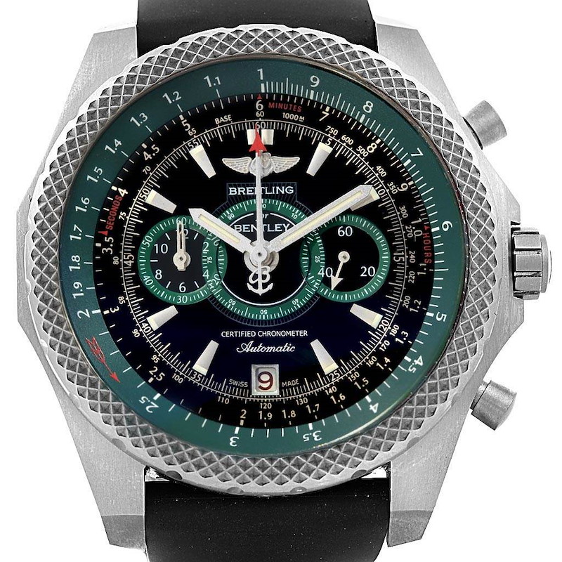 Breitling Bentley Super Sports Black Green Limited Edition Watch E27365 SwissWatchExpo