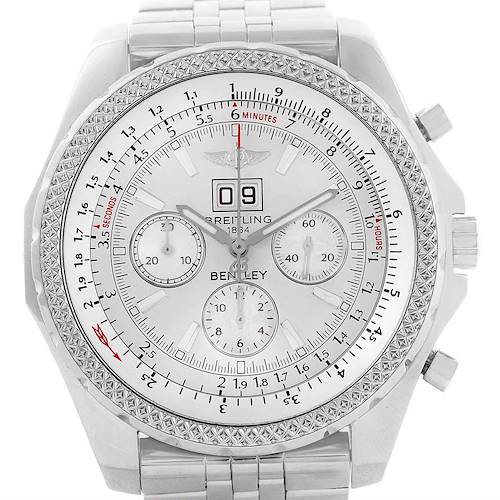 Photo of Breitling Bentley Motors Silver Dial Chronograph Mens Watch A44362