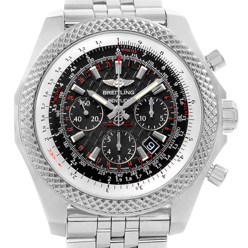 Breitling Bentley B06 Black Dial Chronograph Watch AB0611 Box Papers SwissWatchExpo