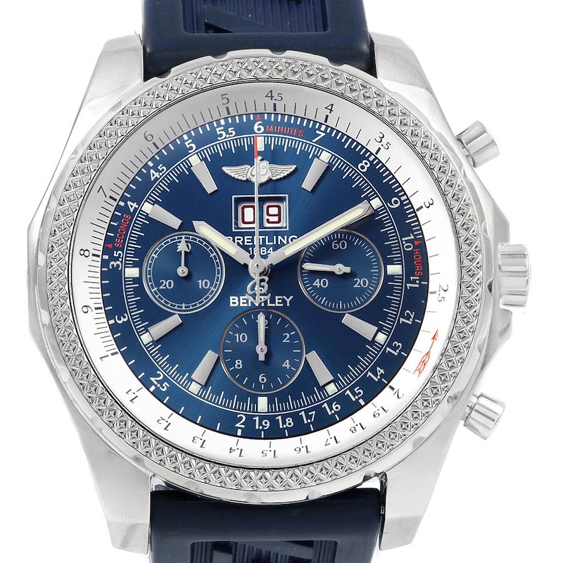 Breitling Bentley Motors Blue Dial Chronograph Watch A44362 SwissWatchExpo