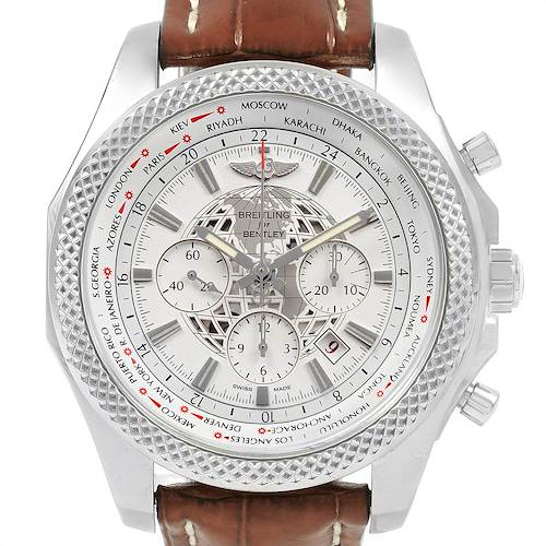 Photo of Breitling Bentley B05 Unitime Silver Dial Chronograph Mens Watch AB0612