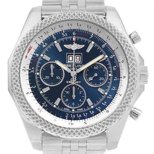 Photo of Breitling Bentley 6.75 Speed Chronograph Blue Dial Mens Watch A44364