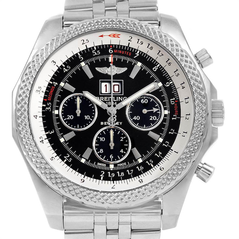 Breitling Bentley 6.75 Speed Chronograph Mens Watch A44364 Box Papers SwissWatchExpo