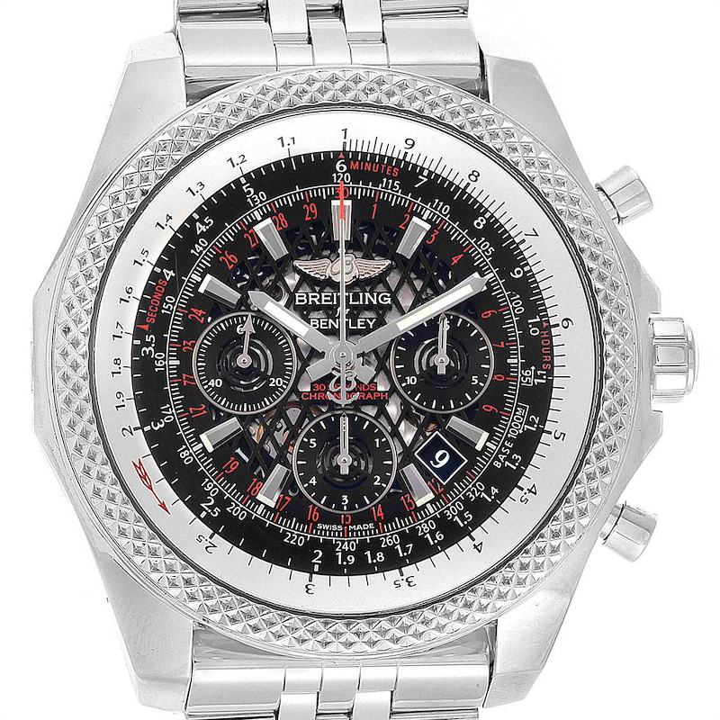 Breitling Bentley B06 Black Dial Chronograph Watch AB0611 Box Papers SwissWatchExpo